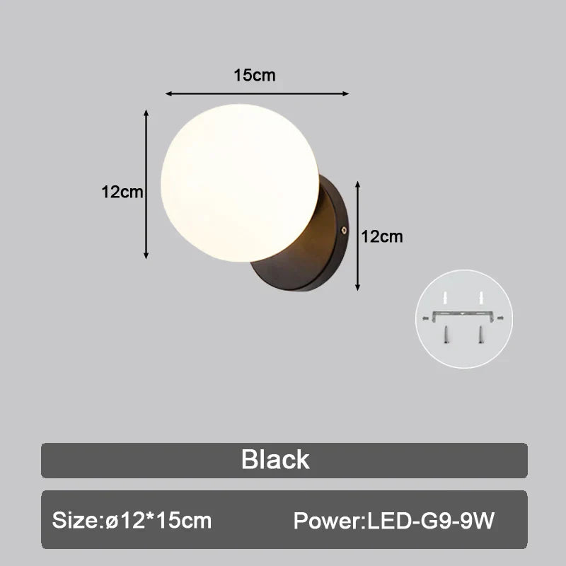 DecorBites™ LED Wall Sconce with G9 Bulb for Indoor Lighting in Black Gold