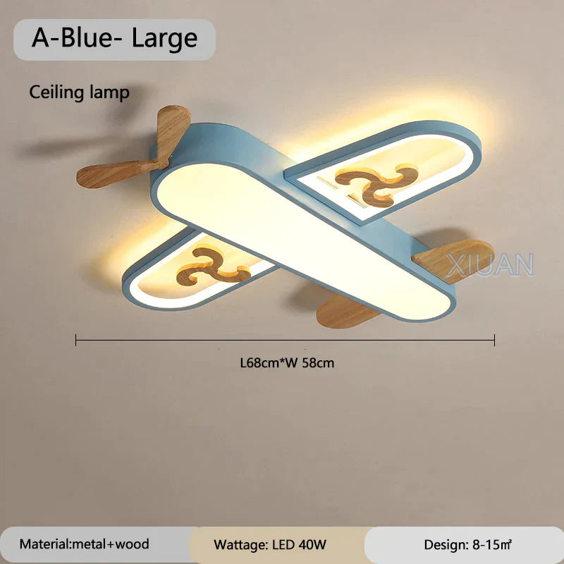 Metal Airplane Pendant Light