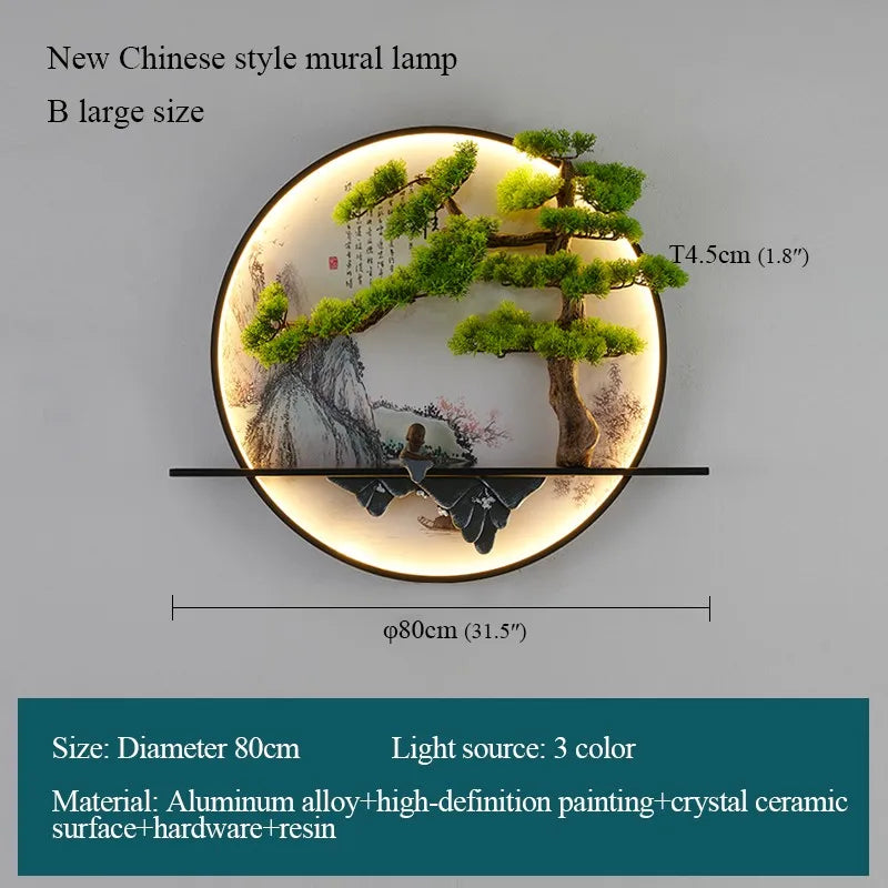 Gold Mural LED Sconce