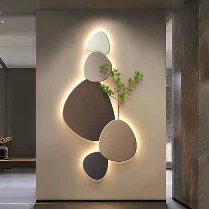 DecorBites™ Green Plant Mural Wall Lamp for Modern Living Room Decor
