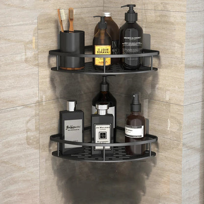 DecorBites™ Corner Shower Shelf Bathroom Storage Holder Shampoo Organizer & Accessories