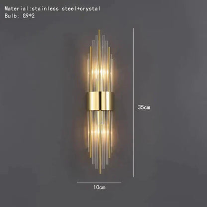 DecorBites™ Gold LED Wall Lamp Modern Light Luxury Sconce for Living Room & Bedroom