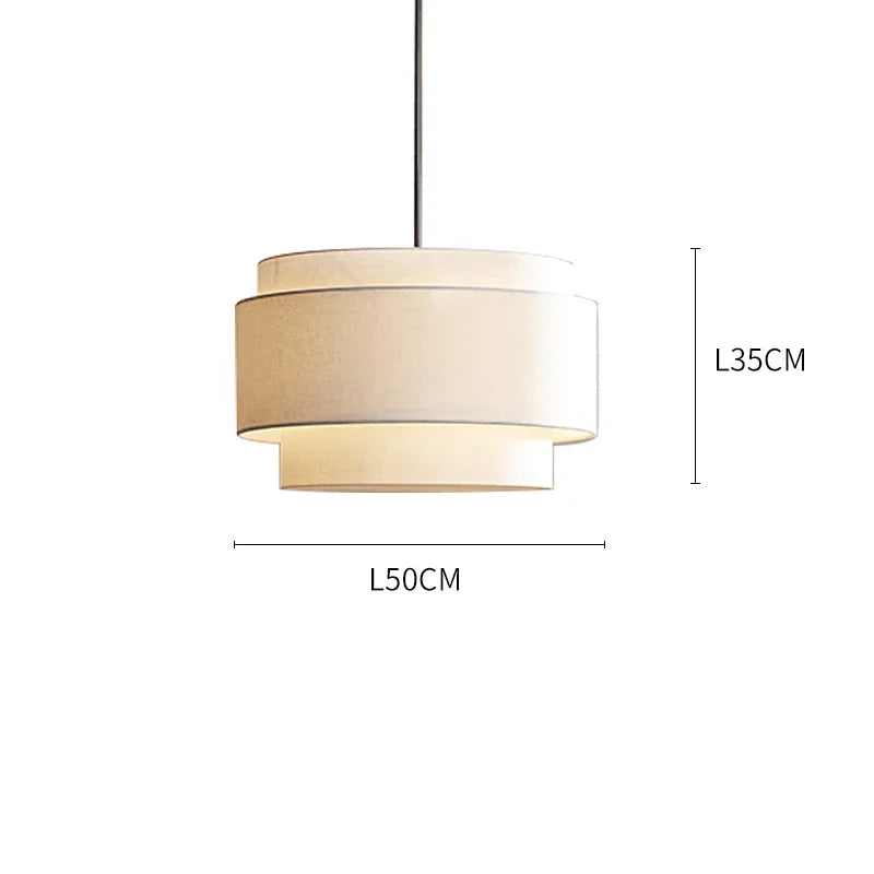 Fabric Tiered Pendant Lamp