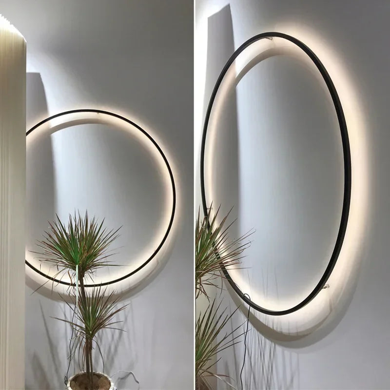DecorBites™ LED Wall Sconce Round Ring Light Fixture - Modern Nordic Design for Home Decor