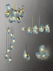 Copper Peacock Ceiling Chandelier