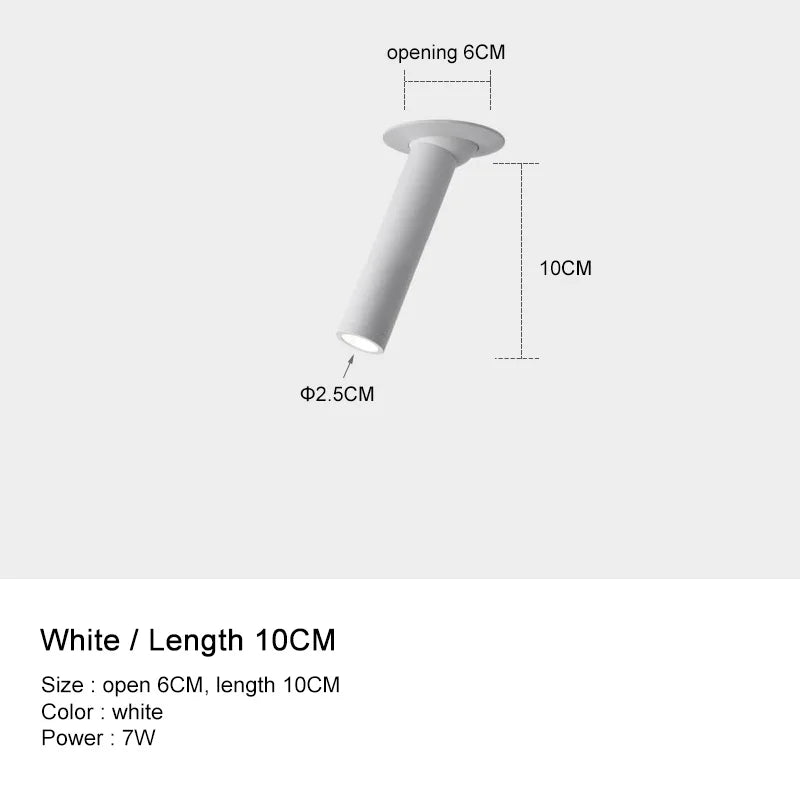 Black Adjustable Spotlight 30cm Dining Room