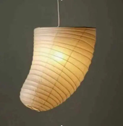 Japandi White Rice Paper Akari Pendant Light