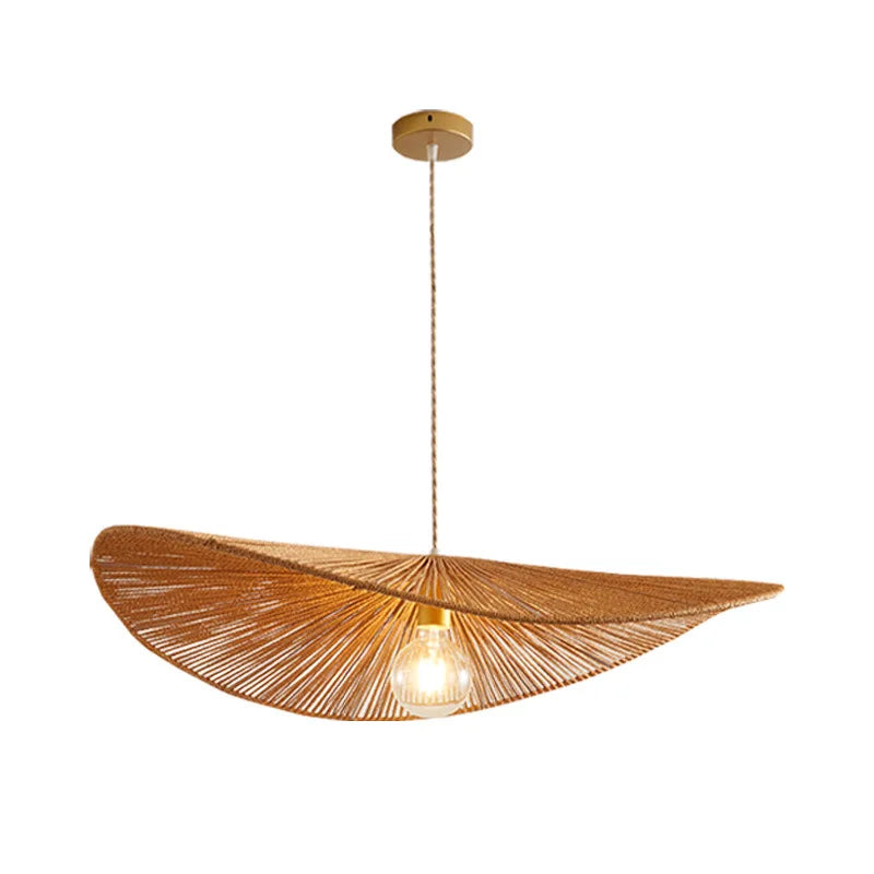 DecorBites™ Hemp Rope LED Pendant Chandeliers for Farmhouse Decor & Art Lamps