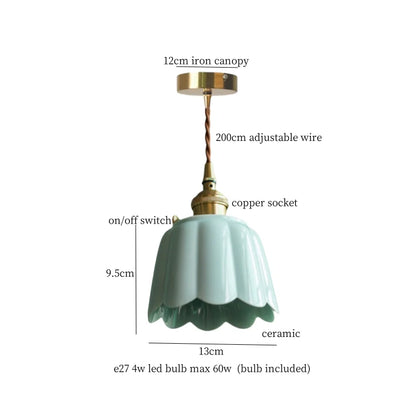 Green Ceramic Pendant Light