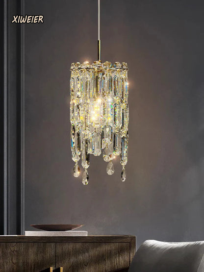 DecorBites™ Crystal Bedhead Pendant Light for Master Bedroom, High-End Restaurant Chandelier