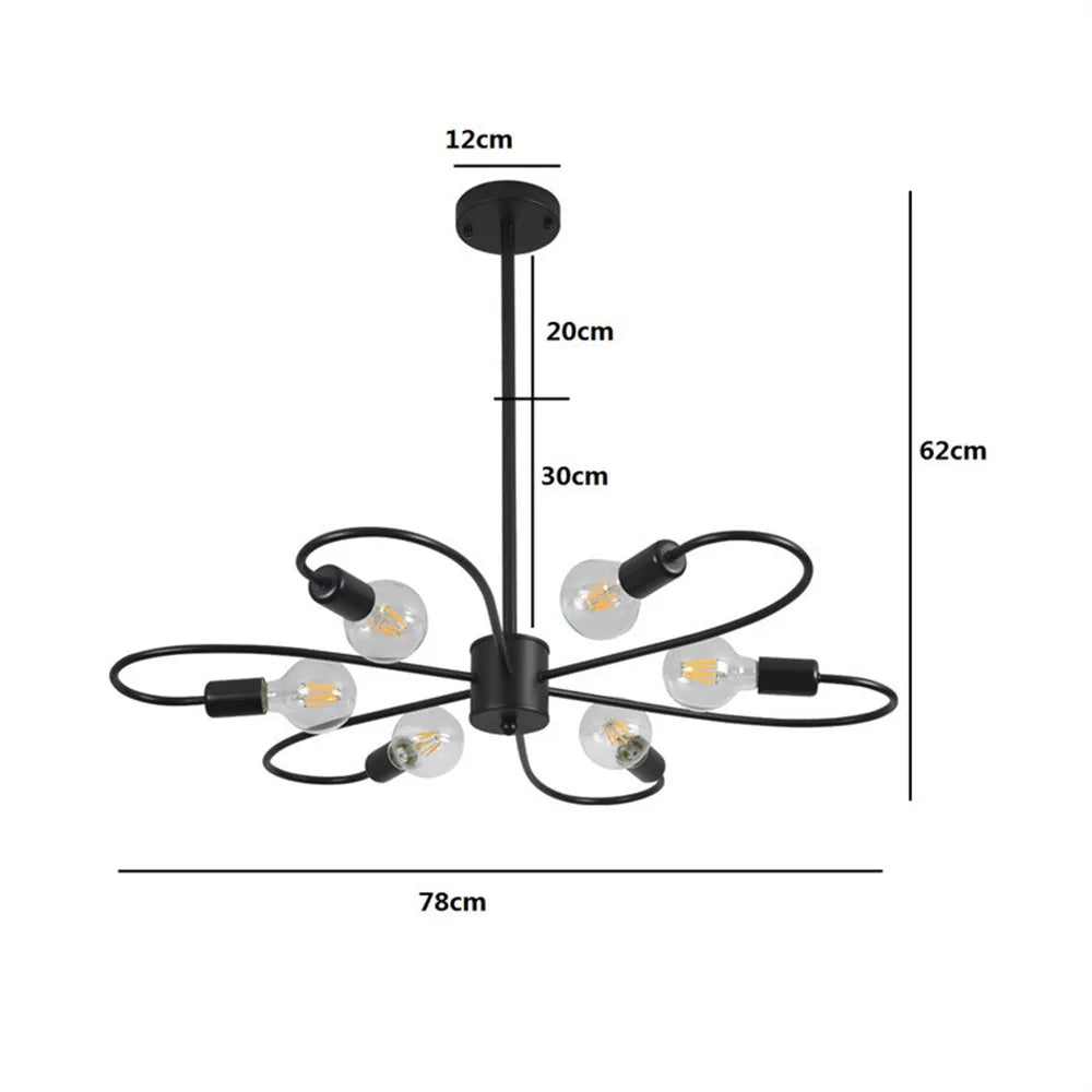 Art Deco LED Branches Chandelier