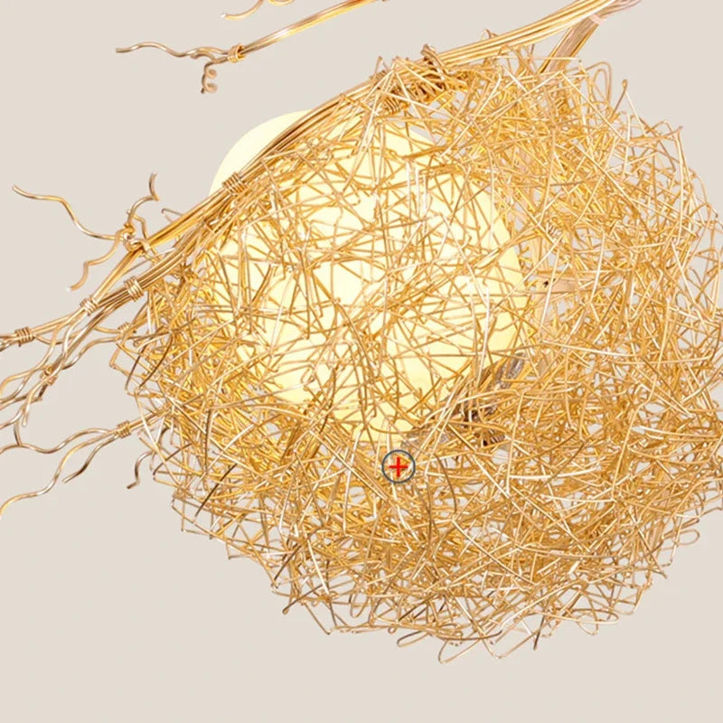 Gold Nest LED Chandelier