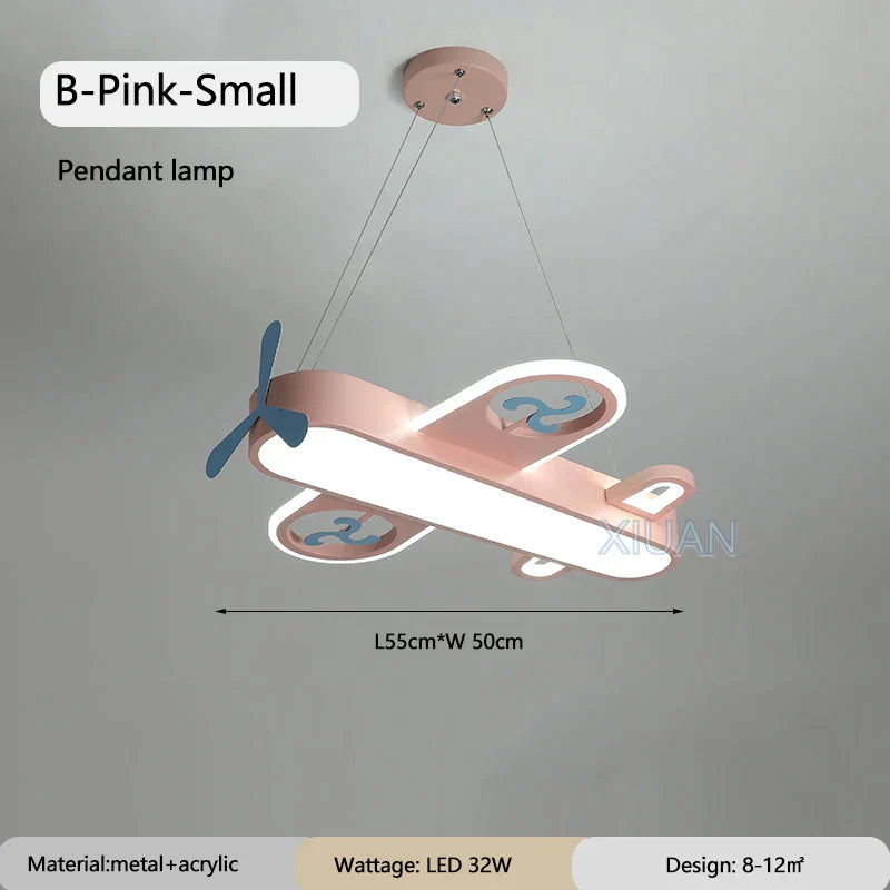 Metal Airplane Pendant Light