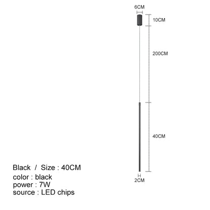 DecorBites™ LED Line Chandelier: Nordic Creative Lighting for Living Room & Bedroom