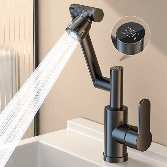 DecorBites™ LED Basin Faucet 360 Rotation Stream Sprayer Hot Cold Water Sink Mixer