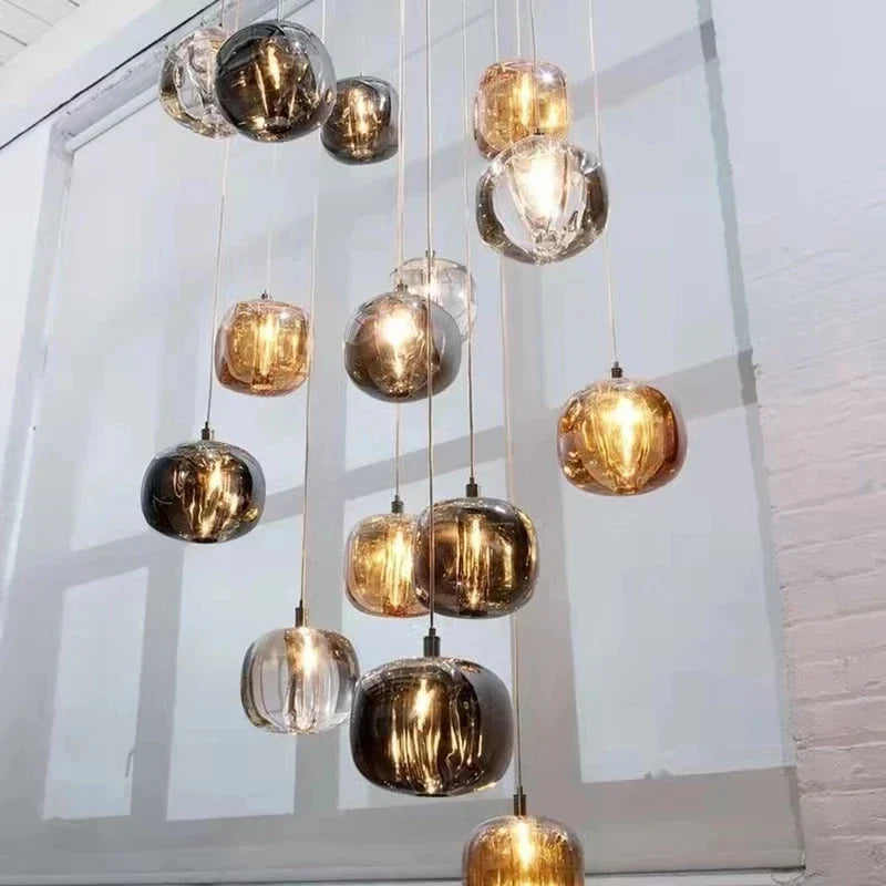 DecorBites™ Crystal LED Chandelier for Home Decoration and Modern Lighting