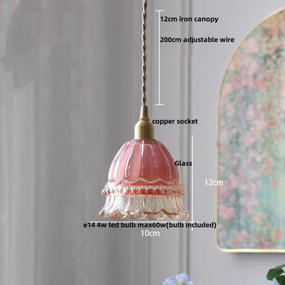 DecorBites™ Copper Glass LED Pendant Lamp: Modern Nordic Kitchen Dining Room Lighting