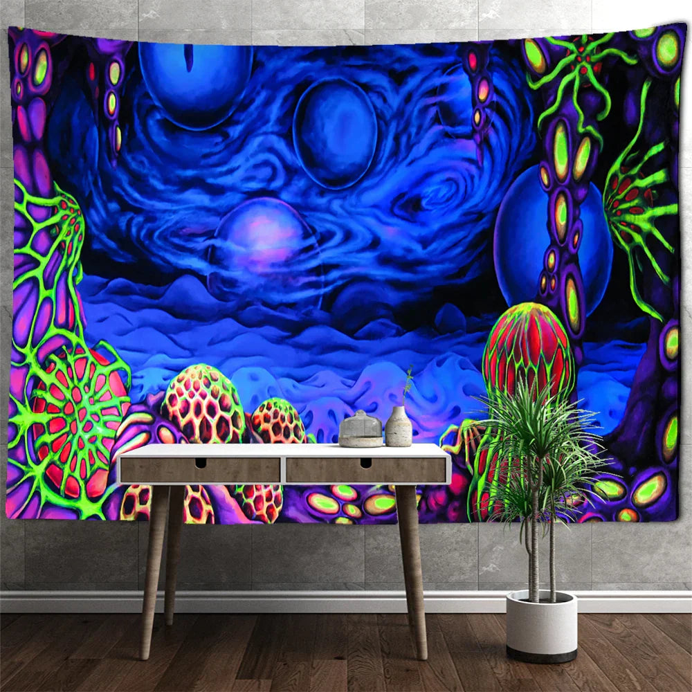 Polyester Psychedelic Tapestry