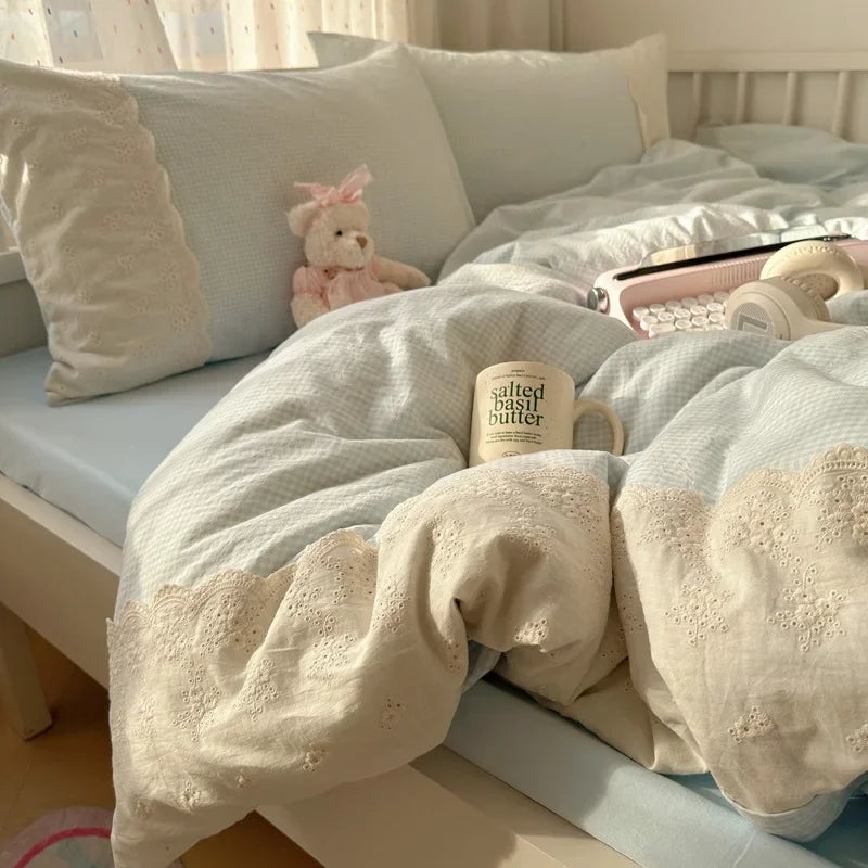 French Cotton Lace Bedding