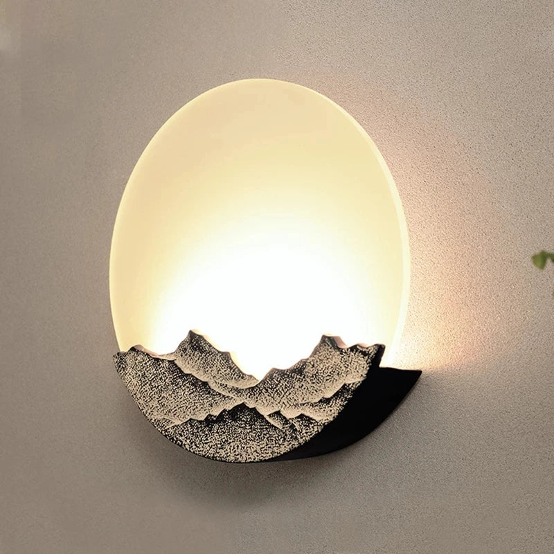 DecorBites™ LED Wall Light for Bedroom, Aisle, Stairwell | Round Hotel Room Decor