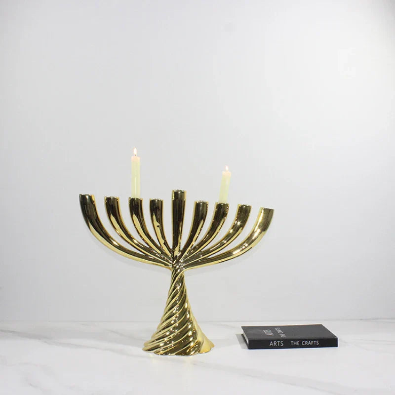 Gold Geometric Twist Holders