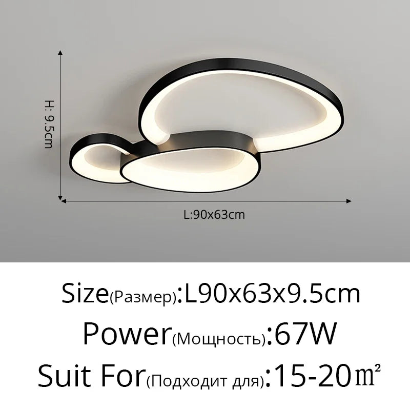 Remote LED Ceiling Chandelier