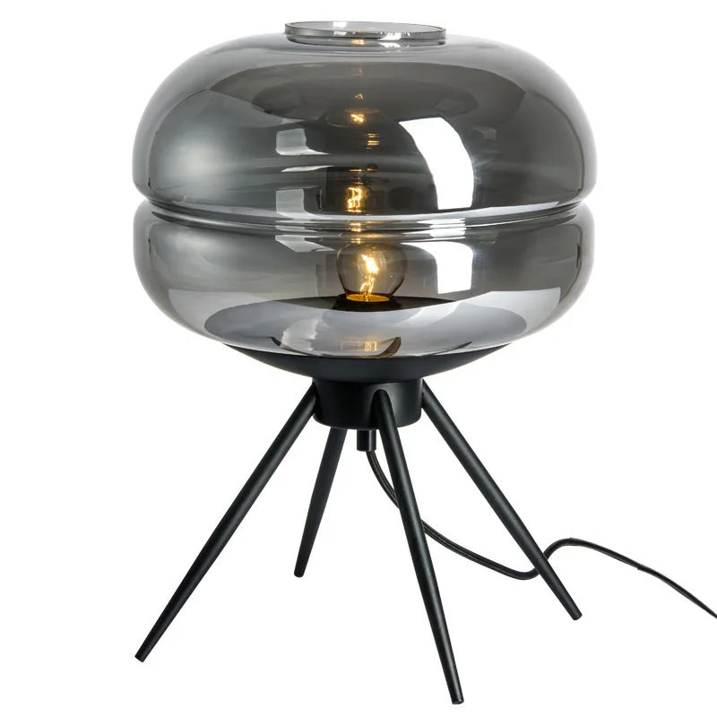 DecorBites™ Glass Desk: Modern Decorative LED Living Room Bedroom Creative Glass Decor Desk