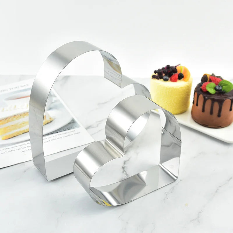Stainless Heart Mousse Mold