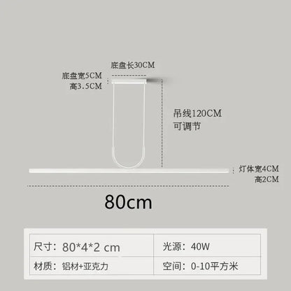 DecorBites™ LED Ceiling Chandelier for Dining Room - Modern Minimalist Pendant Lamp