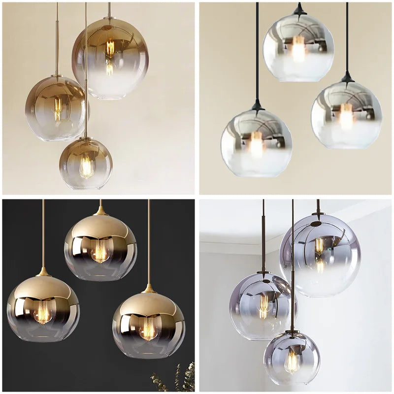 Gradient Nordic Glass Chandelier