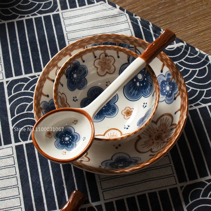 Ceramic Hand-Painted Spoon Set