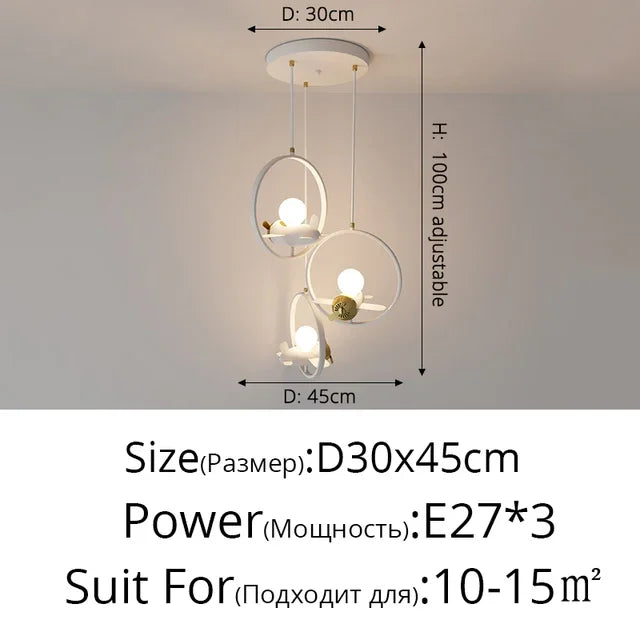 Kids' Helicopter Ceiling Light