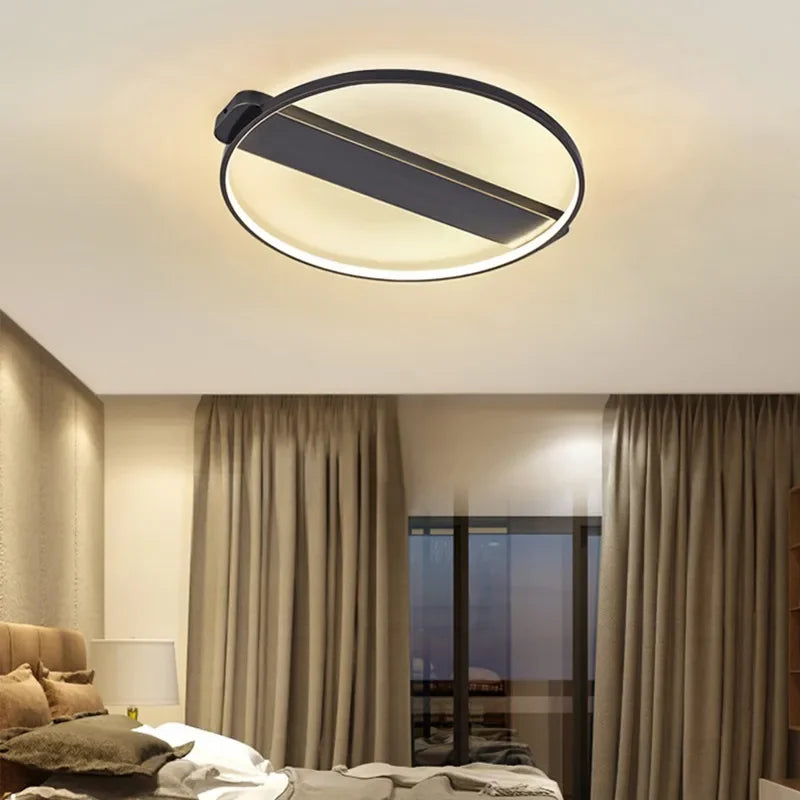 Copper Circular Ceiling Lamp