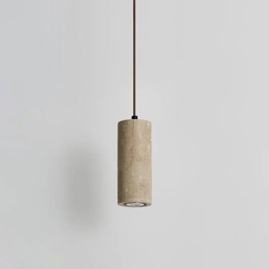 Yellow Travertine Retro Marble Pendant Light