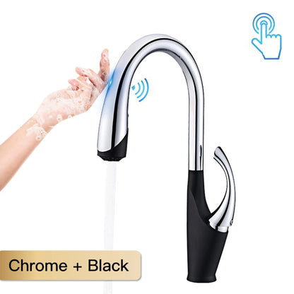 Pull Out Kitchen Faucet – Touch Control Brass Mixer Tap