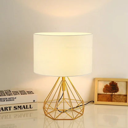 DecorBites™ Geometric Table Lamp: Nordic Retro Design for Home Decor & Study Room Lighting