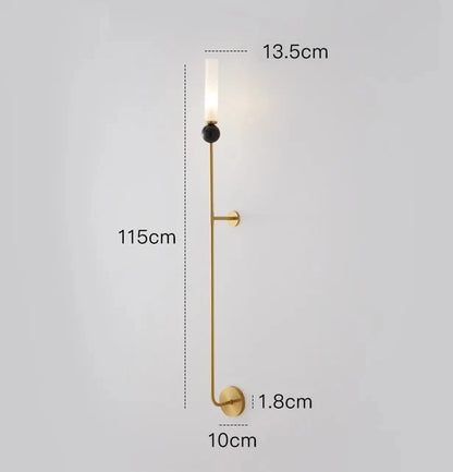 DecorBites™ Copper Wall Lamp: Modern Nordic Marble Pendant Light for Living Room & Bedroom