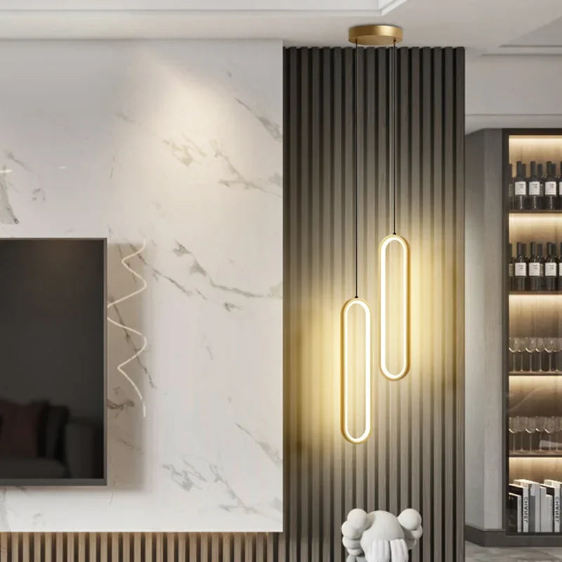 Sleek LED Pendant Chandelier