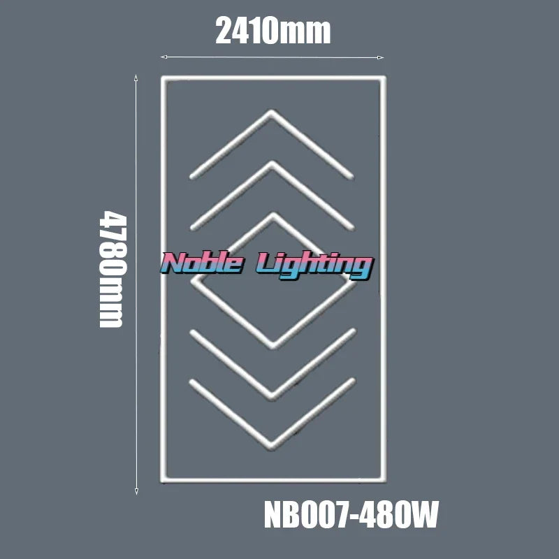 DecorBites™ Hexagon LED Ceiling Light for Home Garage and Commercial Systems