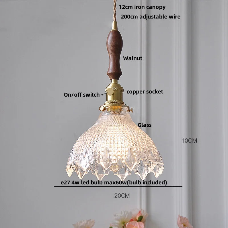 Green Glass LED Pendant