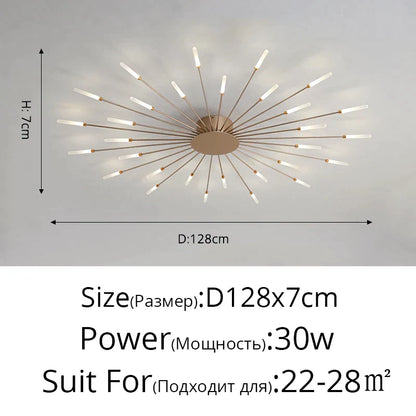 DecorBites™ Acrylic LED Ceiling Lights for Bedroom Hall Living Kids Room Lamps