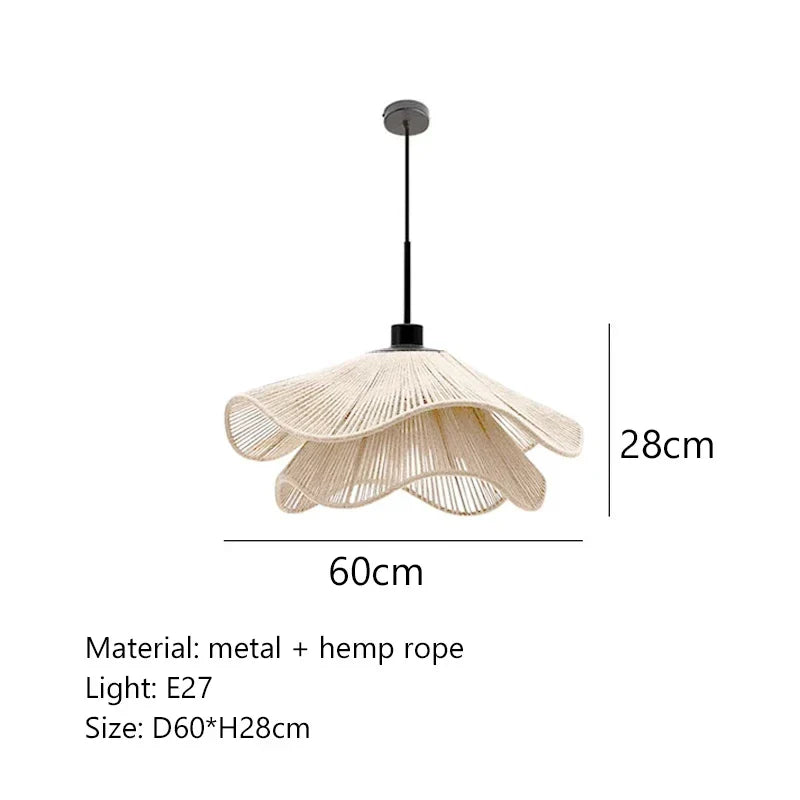 Hemp Wabi Sabi LED Pendant