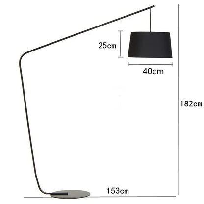 DecorBites™ LED Fishing Floor Lamp: Stylish Indoor Lighting for Study, Bedroom, and Living Room