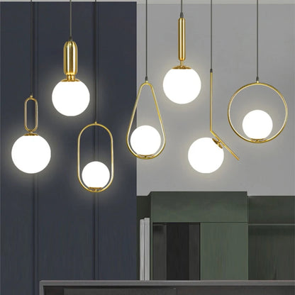 DecorBites™ Glass LED Pendant Lights Indoor