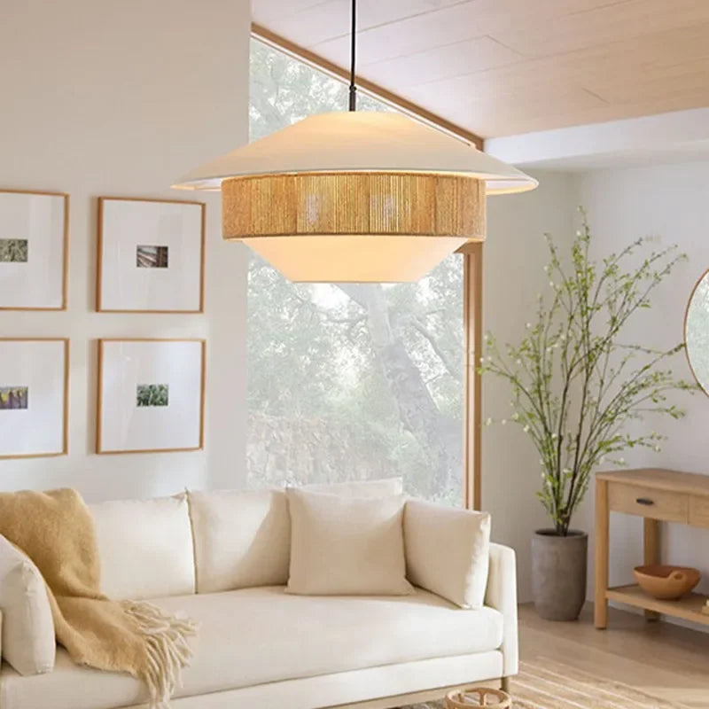 Hemp Rope Chandelier 60cm Japanese Hemp Design