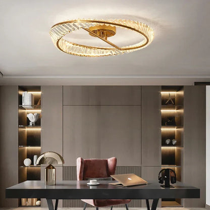 DecorBites™ Crystal LED Ceiling Lights: Modern Luxury Kitchen Dining Room Lighting