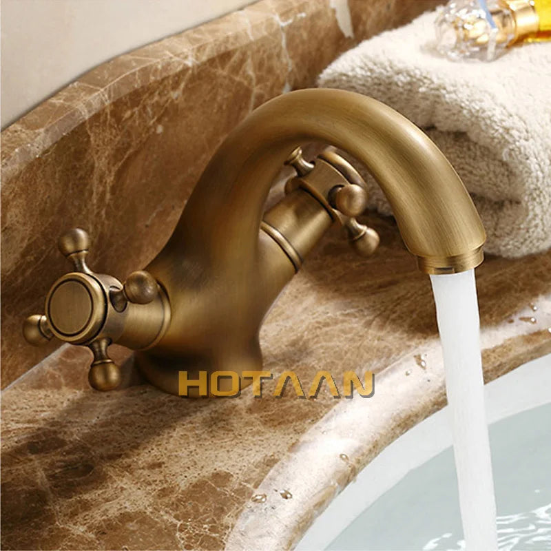 Antique Brass Bathroom Faucet