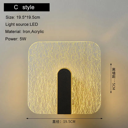 DecorBites™ LED Wall Lamp 5W Modern Nordic Sconce Lights for Bedroom Living Room