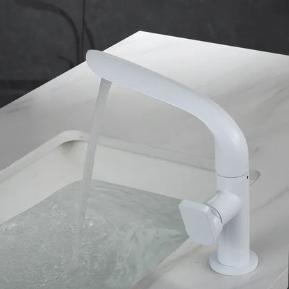 DecorBites™ Brushed Gold Basin Faucet - Brass Single Handle Bathroom Mixer Tap