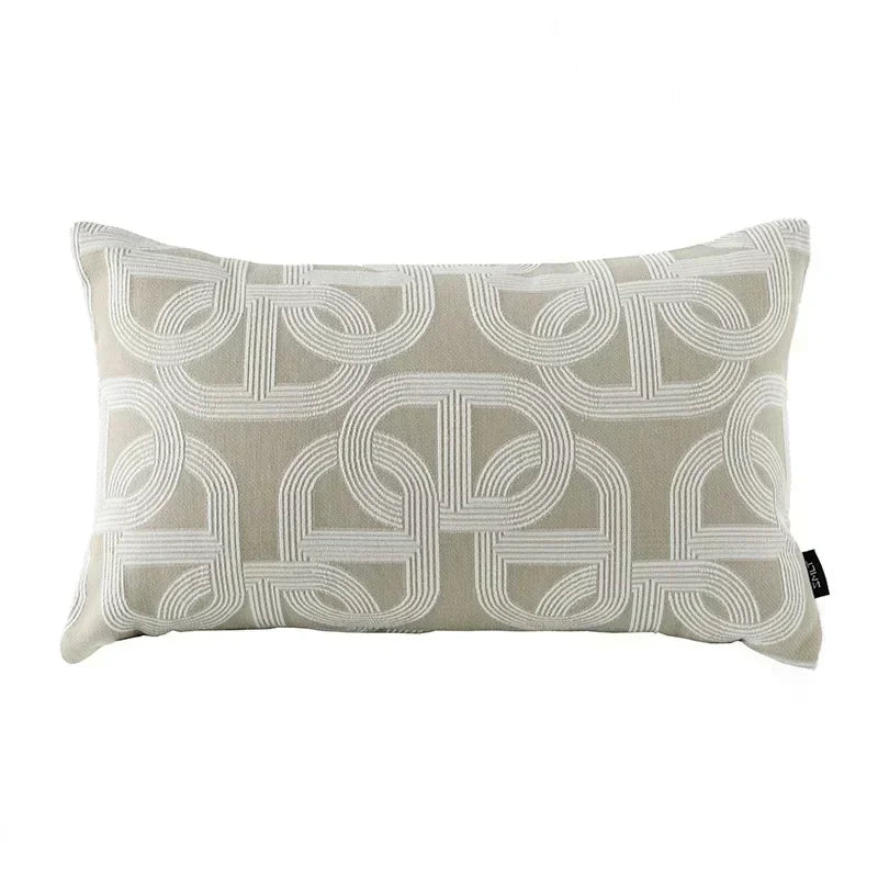 DecorBites™ Geometric Jacquard Cushion Cover Modern Luxury Decorative Pillows